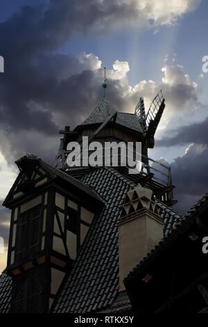 Haut-Koenigsbourg Elsass Frankreich Stockfoto