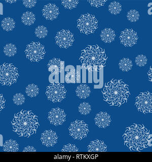 Mandala nahtlose Muster auf einen farbigen Hintergrund. Malvorlagen für Erwachsene. Malbuch. Dekorative Hand gezeichnet doodle Natur Zierpflanzen Mandala. Ich Stockfoto