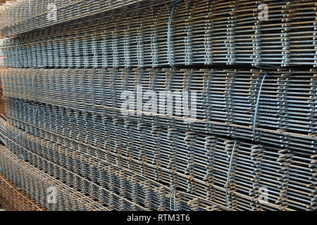 Stahl Betonstahl für Stahlbeton. Stockfoto