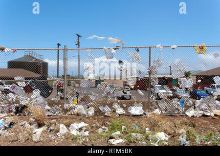 Ökologische Katastrophe im Maui Deponie Stockfoto