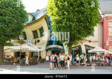 Crooked House - Krzywy Domek - Sopot, Polen Stockfoto