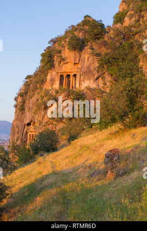 Grab des Amyntas, Fethiye, Provinz Mugla, Türkei Stockfoto