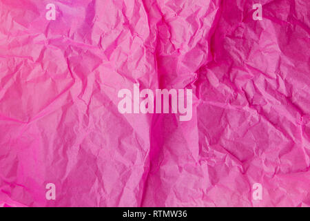 Rosa Textur horizontal Hintergrund. Gestautes Papier Stockfoto