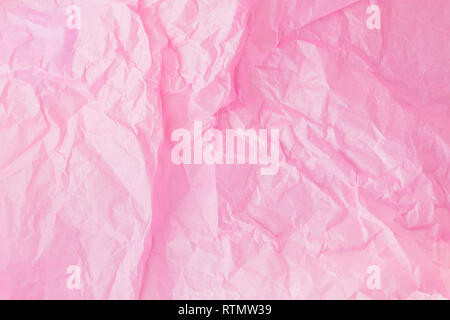Rosa Textur horizontal Hintergrund. Gestautes Papier Stockfoto