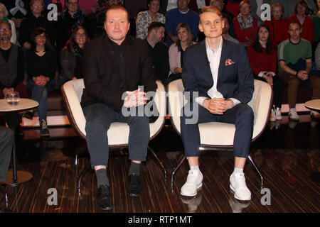 Gäste Talkshow 'Markus Lanz" in Hamburg bietet: Joey Kelly, Luke Kelly Wo: Hamburg, Deutschland Wann: 29 Jan 2019 Credit: Becher/WENN.com Stockfoto