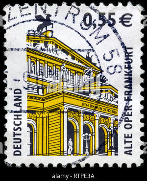 Briefmarke aus der Bundesrepublik Deutschland in die Sehenswürdigkeiten Serie in 2002. Stockfoto