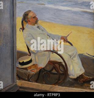 Joaquín Sorolla y Bastida (1863-1923). Pintor Español. Antonio García de la Playa, 1909. Suegro del Pintor. Museo Sorolla. Madrid. España. Stockfoto