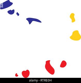 Kap Verde Karte logo Symbol vektor Symbol Stock Vektor