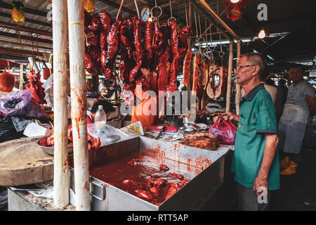 KUALA LUMPUR/MALAYSIA/JUNI 2014: Pudu Street Market Stockfoto