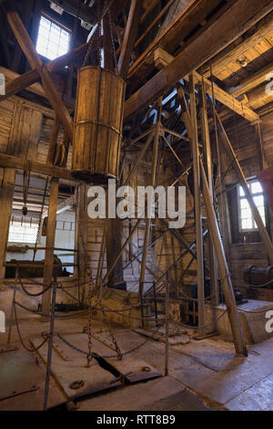 Grube Samson Bergwerksmuseum, Sankt Andreasberg, Harz, Niedersachsen, Deutschland Stockfoto