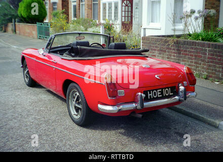 Classic 1971 MGB Roadster Sportwagen Stockfoto