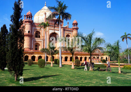 Humayun's Grabmal, Gärten, Delhi, Indien Stockfoto