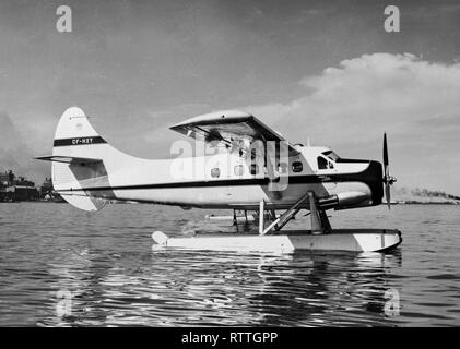 Eine De Havilland Canada DHC-2 Beaver Flugzeuge, Seriennummer CF-hxy. Foto in Kanada 1955. Stockfoto