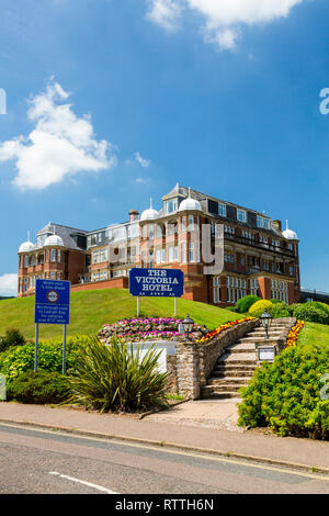 Die imposanten Victoria Hotel in Sidmouth an der Jurassic Coast, Devon, England, Großbritannien Stockfoto