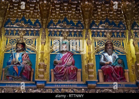 Saal der Könige im Alcazar, Segovia Spanien Stockfoto