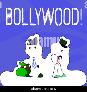 Konzeptionelle Hand schreiben Bollywood angezeigt. Business Foto Text das indische Kino eine Quelle der Unterhaltung unter der neuen Generation Stockfoto