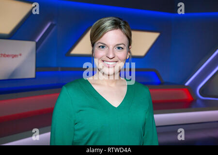 Katharina Schulze in der ARD-Talkshow maischberger im WDR-Studio BS 3. Köln, 27.02.2019 Stockfoto