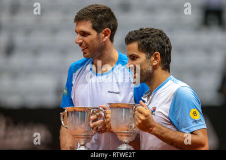 SP - Sao Paulo - 02/03/2019 - Brasilien Tennis Open ATP 250 - Endgültige verdoppelt. Argentinische doppel Federico Delbonis und Maximo Gonzales waren Meister. Foto: Ale Cabral/AGIF Stockfoto