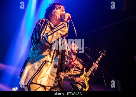 Mailand Italien. 02. März 2019. Deutsch Rock Band die Struts führt live auf der Bühne bei Magazzini Generali ihr neues Album "Jung & Gefährlich "Credit: Rodolfo Sassano/Alamy Live News präsentieren zu können Stockfoto
