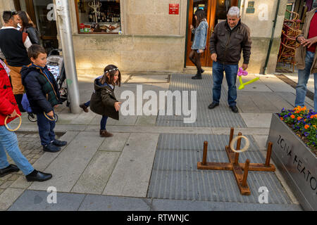 Lugo, Spanien. 02. März, 2019. Das mittelalterliche Fest, die jährlich in der spanischen Stadt Baiona Kredit statt: Olivier Guiberteau/Alamy leben Nachrichten Stockfoto