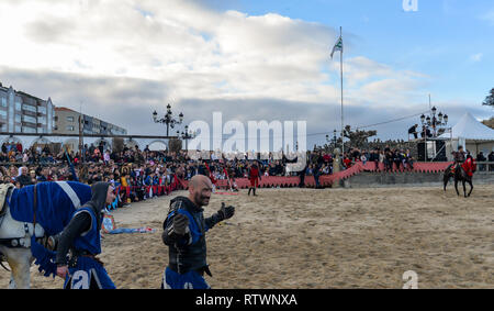 Lugo, Spanien. 02. März, 2019. Das mittelalterliche Fest, die jährlich in der spanischen Stadt Baiona Kredit statt: Olivier Guiberteau/Alamy leben Nachrichten Stockfoto