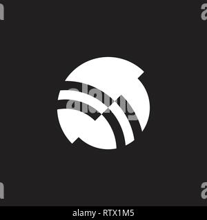 Kreis geometrische Street Line logo Vektor Stock Vektor