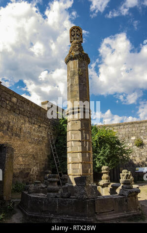 Die berühmten schwingen Säule (ghavazan) im Kloster Tatev, Armenien Stockfoto