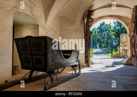 Schloss Greillenstein im Waldviertel, Niederösterreich. Friedlich, Palace Stockfoto