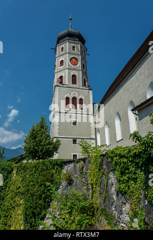 Die imposant Laurentius Kirche in Bludenz Stockfoto