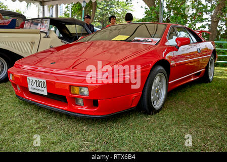 Lotus Esprit SE Turbo 'High Wing' 1992 roter Sportwagen Stockfoto