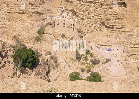 Saint George Monastery, Wadi Qelt, Judäische Wüste, Israel / Westjordanland Stockfoto