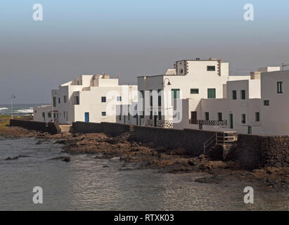 Das Dorf an der Küste von Orzola im Norden von Lanzarote Stockfoto