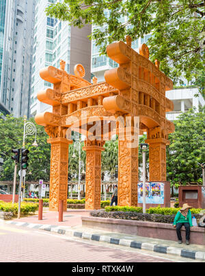 Brickfields Arch, Kuala Lumpur, Malaysia. Stockfoto