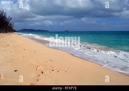 Waimanalo Beach, Oahu, Hawaii, USA Stockfoto