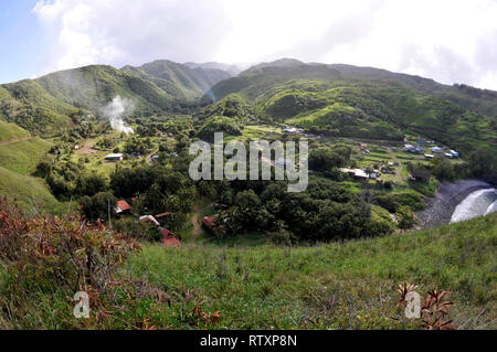 Kahakuloa Dorf, Maui, Hawaii, USA Stockfoto