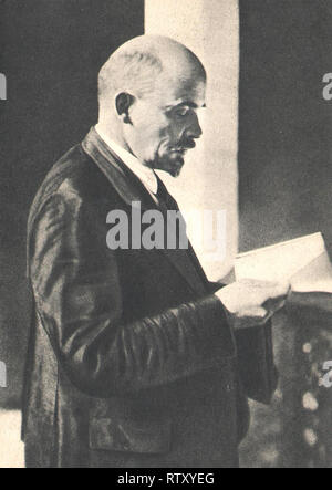 Lenin, W. I. in der Sitzung des II. Kongress der Komintern Stockfoto