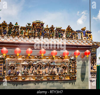 Chan Sie shu Yuen clan Ahnenhalle Chinesisch in Kuala Lumpur, Malaysia Stockfoto