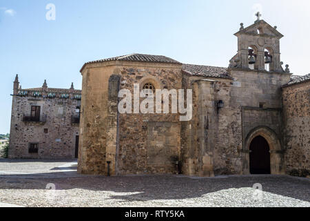 Convento de San Pablo in Caceres (Spanien), das im 15. Jahrhundert Stockfoto