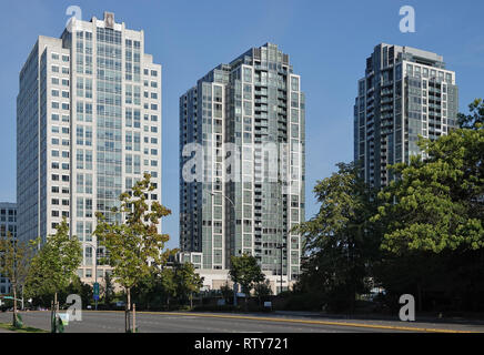 "Bravern" Hochhäuser in der Innenstadt von Bellevue, WA, USA; August 2018 Stockfoto