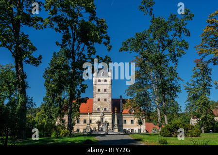 Schloss Greillenstein im Waldviertel, Niederösterreich. Friedlich, Palace Stockfoto