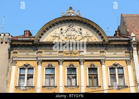 Cluj-Napoca, Stadt in Siebenbürgen Region Rumäniens. Alte Gebäude. Stockfoto