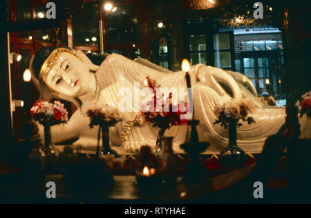 Jade Liegenden Buddha, Jade Buddha Tempel, Shanghai, China Stockfoto