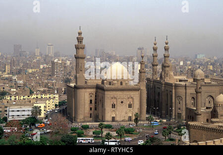 Und Ar-Rafai mosque-madrassa Sultan Hassan Moschee, Kairo, Ägypten Stockfoto