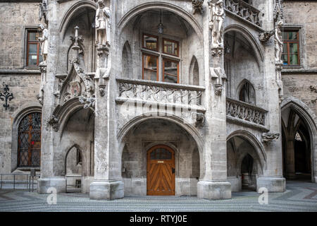 Details Rathaus Rathaus in München, Deutschland Stockfoto