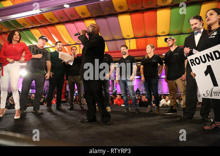 Atlantic City, USA. 2 Mär, 2019. Celebrity Boxing 67 am Showboat Casino in Atlantic City, NJ März 2, 2019 Quelle: Star Shooter / Medien Punch/Alamy Leben Nachrichten gehalten Stockfoto