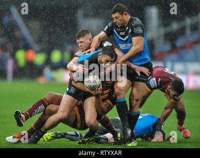 Huddersfield, Großbritannien, 3 3 2019. 03. März 2019. John Smiths Stadion, Huddersfield, England; suppcat{Kategorie} {1}, {2} suppcat suppcat vs {3}; Dekan Williams Stockfoto