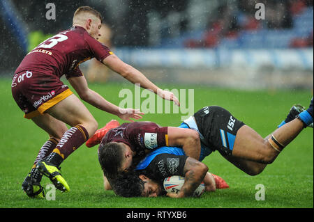 Huddersfield, Großbritannien, 3 3 2019. 03. März 2019. John Smiths Stadion, Huddersfield, England; suppcat{Kategorie} {1}, {2} suppcat suppcat vs {3}; Dekan Williams Stockfoto