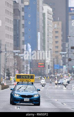 Tokio, Japan. Credit: MATSUO. 3 Mär, 2019. Allgemeine Ansicht Marathon: Tokyo Marathon 2019 in Tokio, Japan. Credit: MATSUO. K/LBA SPORT/Alamy leben Nachrichten Stockfoto