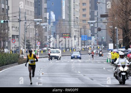 Tokio, Japan. Credit: MATSUO. 3 Mär, 2019. Yuki Sato Marathon: Tokyo Marathon 2019 in Tokio, Japan. Credit: MATSUO. K/LBA SPORT/Alamy leben Nachrichten Stockfoto