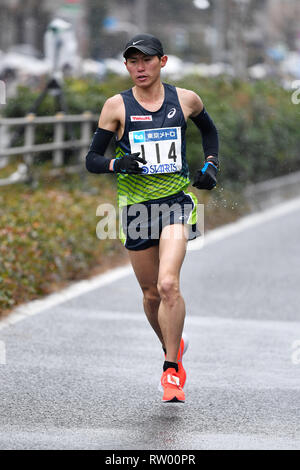 Tokio, Japan. Credit: MATSUO. 3 Mär, 2019. Ryu Takaku Marathon: Tokyo Marathon 2019 in Tokio, Japan. Credit: MATSUO. K/LBA SPORT/Alamy leben Nachrichten Stockfoto
